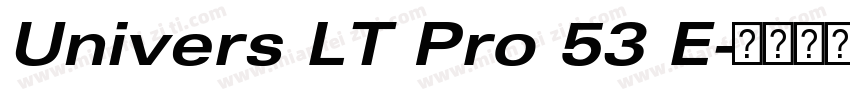 Univers LT Pro 53 E字体转换